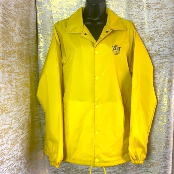 Vans Yellow Torrey Sulphur Coaches menโs Jacket size M - Picture 5 of 15